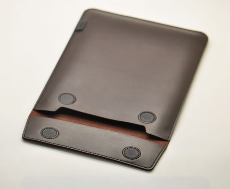 Briefcase Leather Slim - Zarf laptop çantası süper ince kol