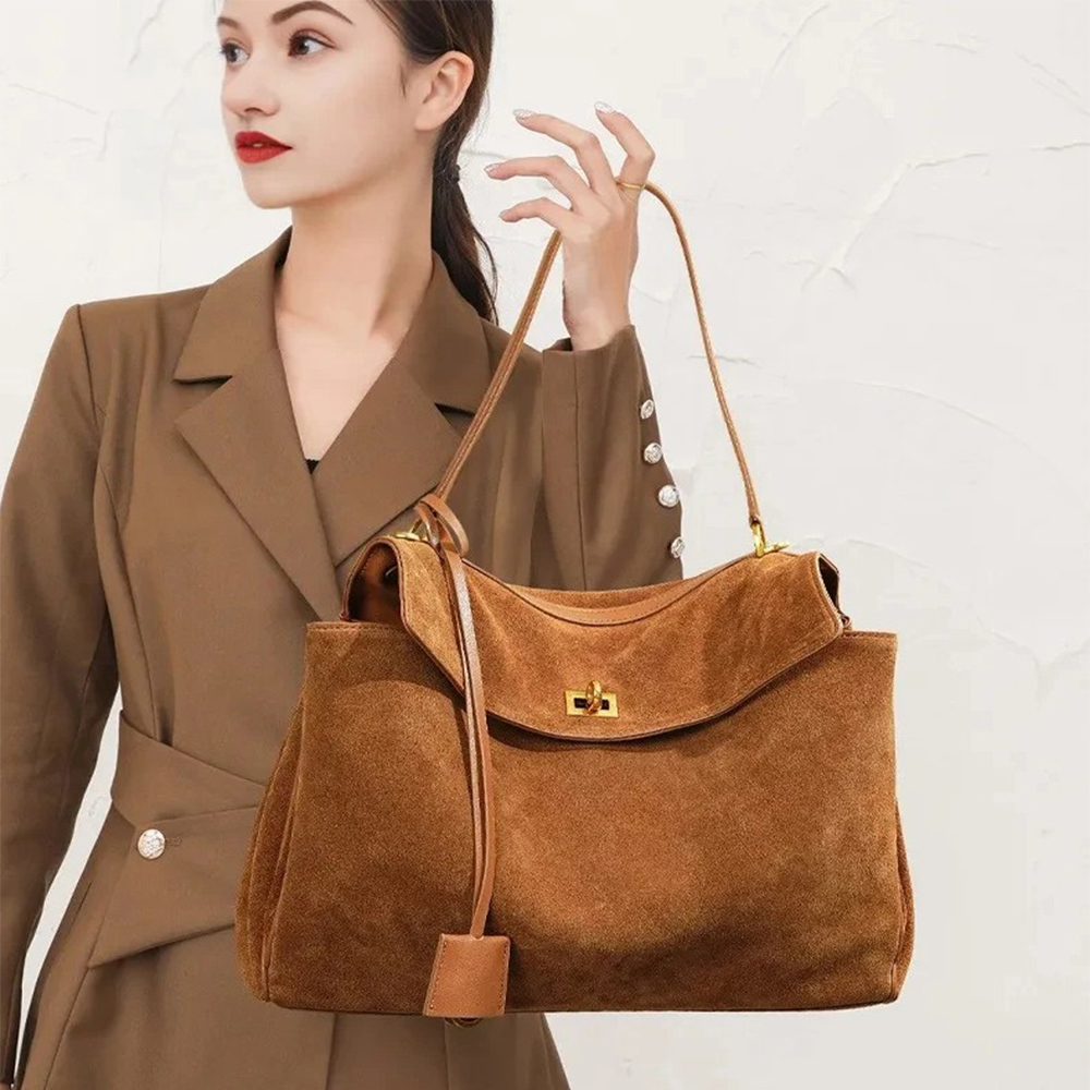Luxury Bags Tote - Sonbahar Kış kadın Süet hakiki deri