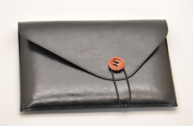 Briefcase Leather Slim - Evrak çantası tarzı laptop çantası süper
