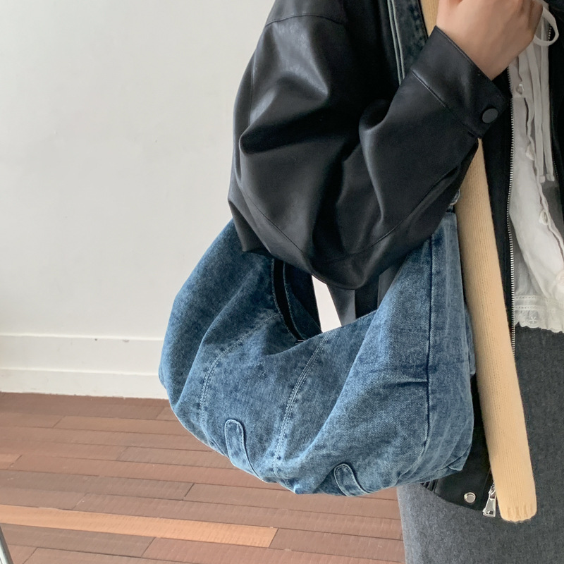 Luxury Bags Denim - Kadınlar için Günlük Denim Büyük Kapasiteli