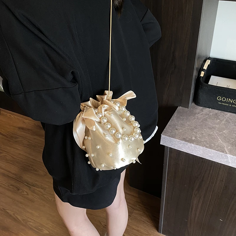 Luxury Bags On Sales - Moda Boncuklu Tasarım Tatlı Omuz Çantaları