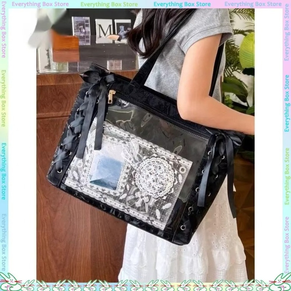 Luxury Bags Tote - Çok Yönlü Moda Kurdeleli Itabag Büyük