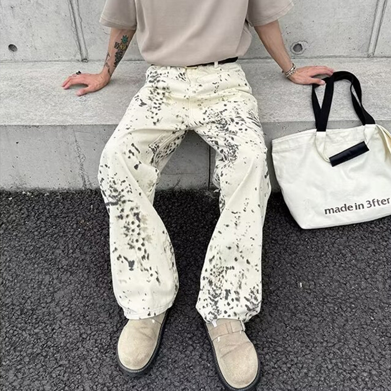 Luxury Bags Denim - 2000S giysi Y2K moda beyaz leopar