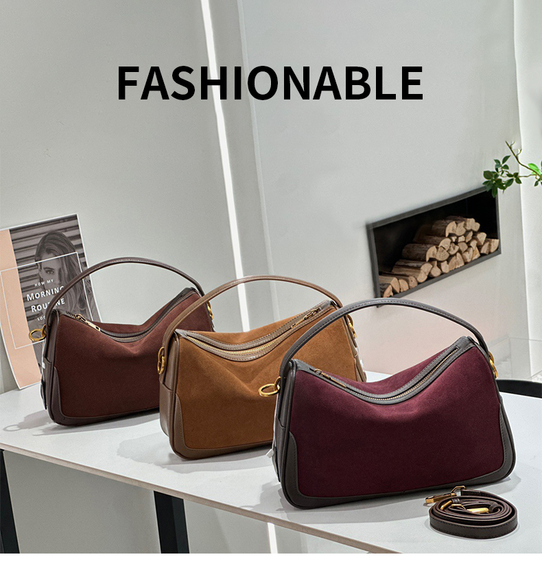 Luxury Bags On Sales - Kadın Hakiki Deri Çanta Süet Çanta