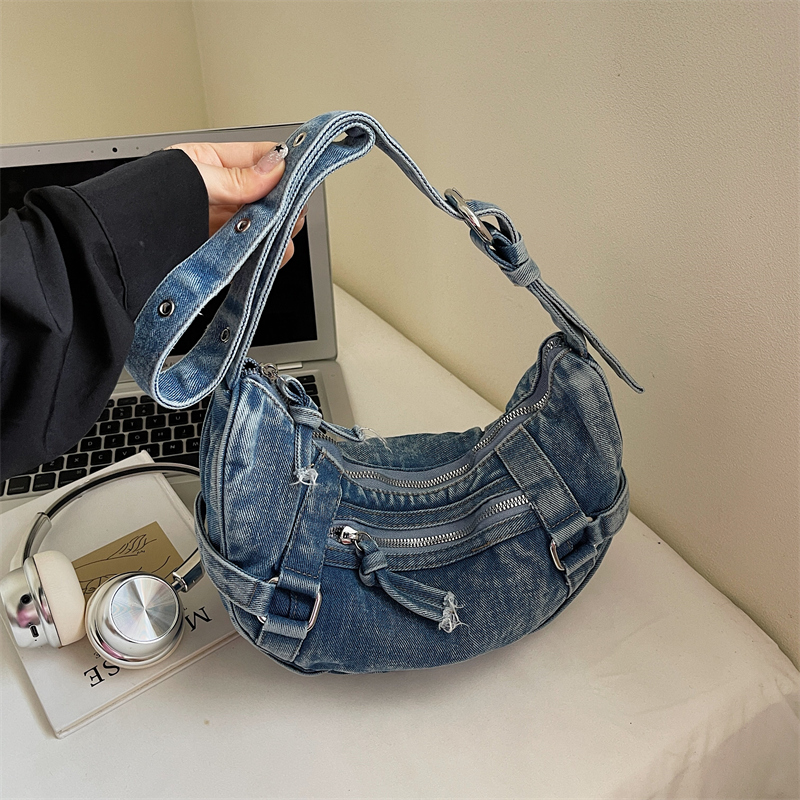 Trendy kadın Denim Omuz Çantas - Luxury Bags Denim incelemesi ve fiyatı