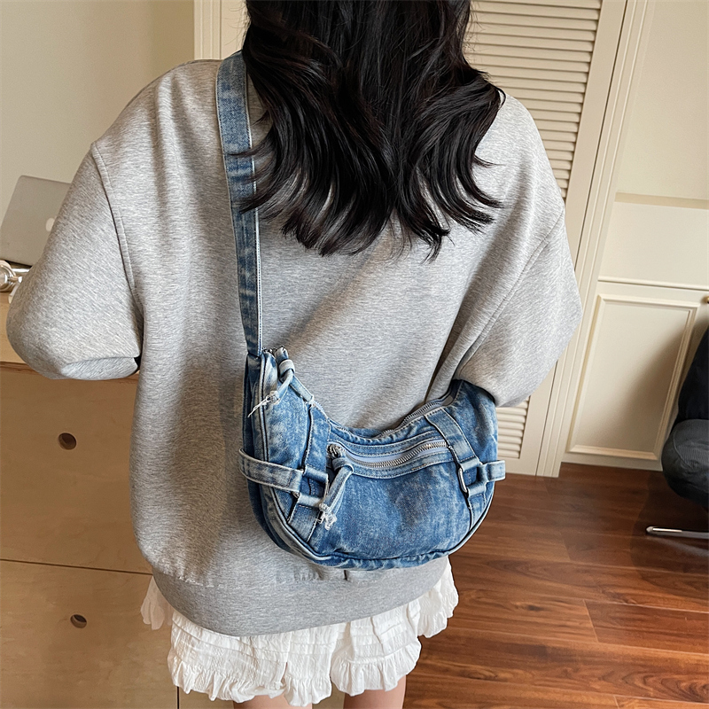 Trendy kadın Denim Omuz Çantas - Luxury Bags Denim incelemesi ve fiyatı