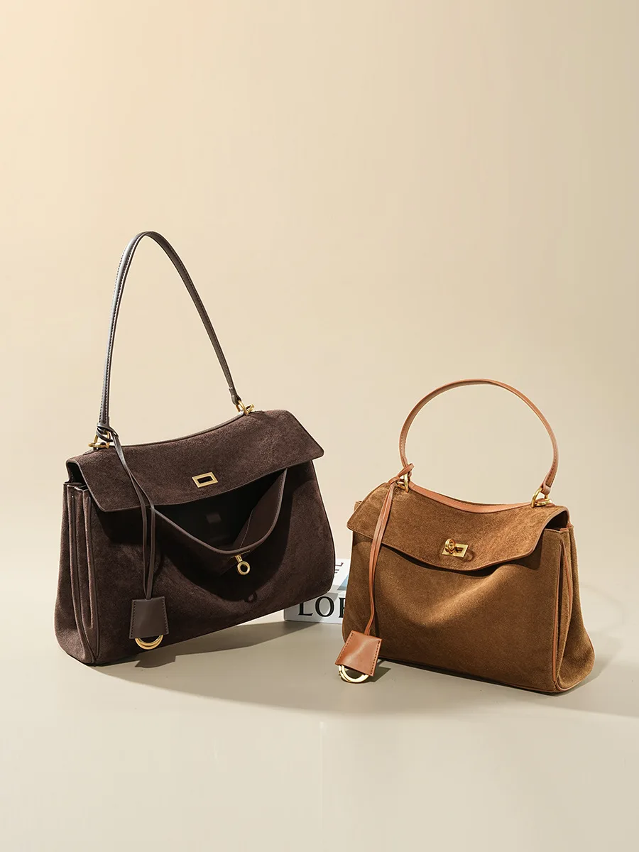 Sonbahar Kış kadın Süet hakiki - Luxury Bags Tote incelemesi ve fiyatı