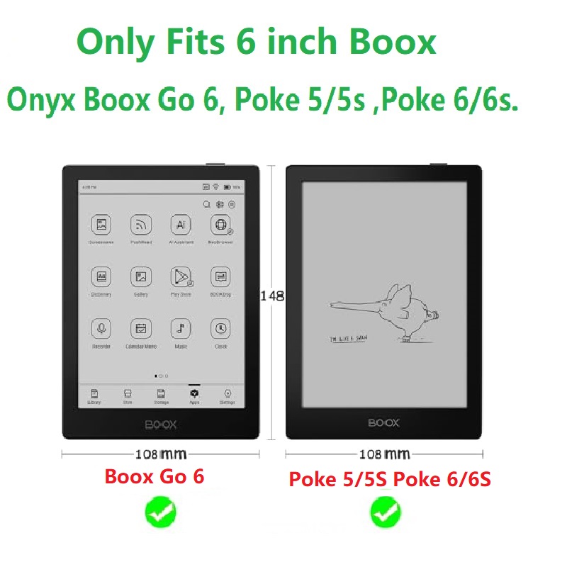 Onyx Boox Go 6 Poke 5/6 Poke5  - Briefcase Leather Slim incelemesi ve fiyatı