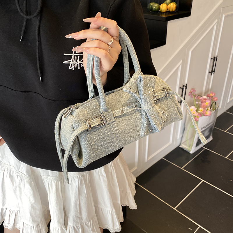 Sweetie Bowknot Küçük Bowling  - Luxury Bags Denim incelemesi ve fiyatı