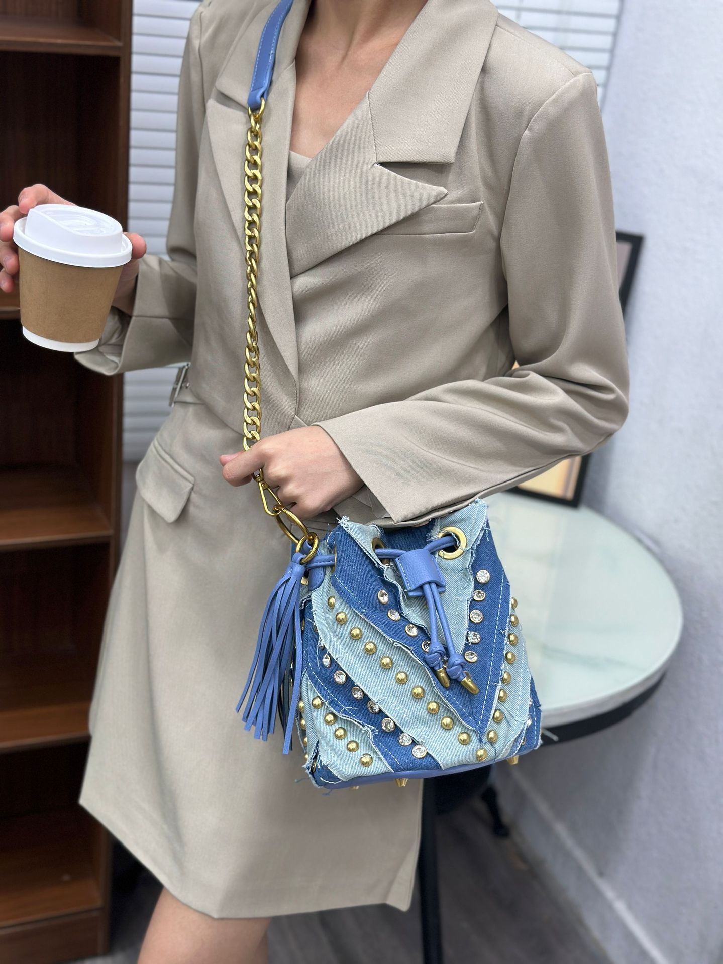 Hafif Lüks Moda Elmas İşlemeli - Luxury Bags Denim incelemesi ve fiyatı