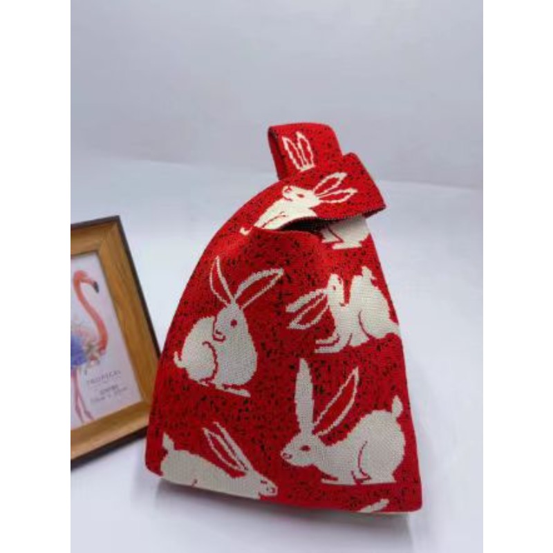 Miffy Kırmızı Örgü Lüks Bez Ça - Luxury Bags Luggage incelemesi ve fiyatı