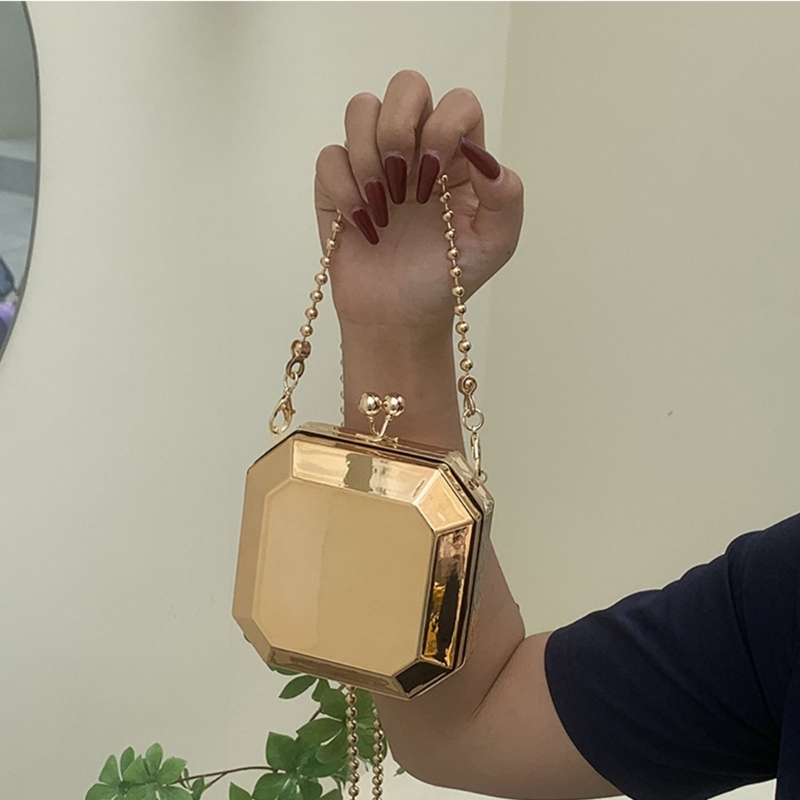 Mini lüks altın parti akşam de - Luxury Bags Shopping incelemesi ve fiyatı