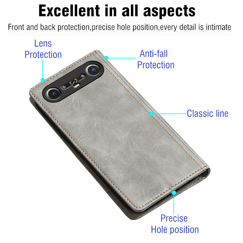 Tecno Camon için Çift Taraflı  - Briefcase Leather Slim incelemesi ve fiyatı