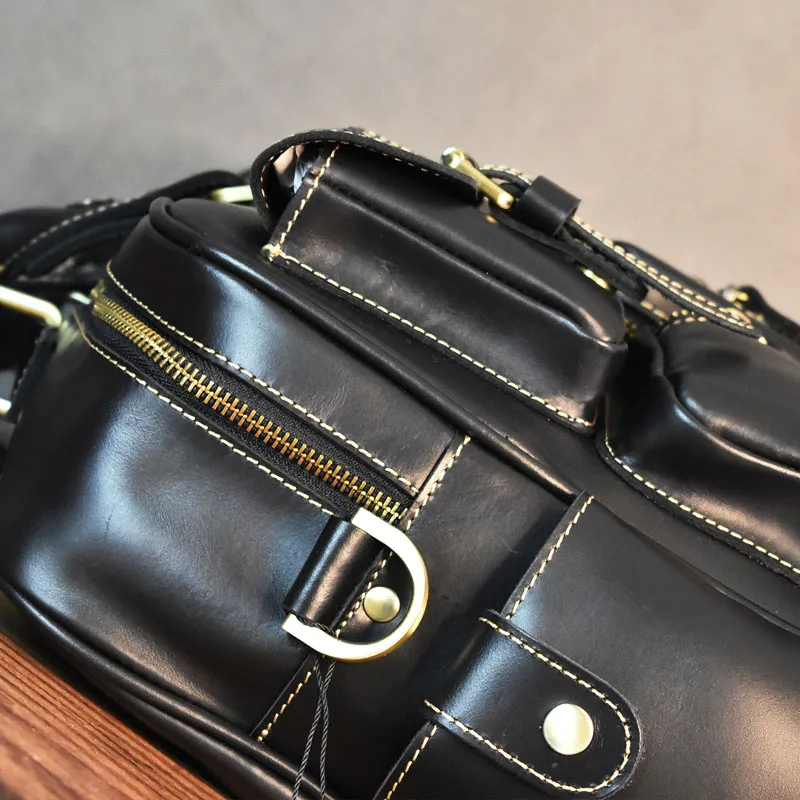 Vintage erkek Siyah Omuz Çanta - Luxury Bags Luggage incelemesi ve fiyatı